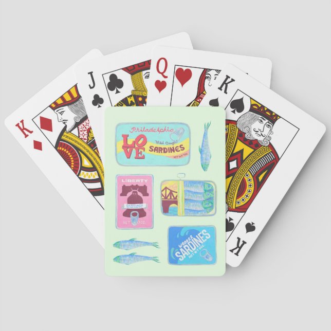 Baralho Cartas de Jogar da Filadélfia - Peixe de Lata da F (Verso)