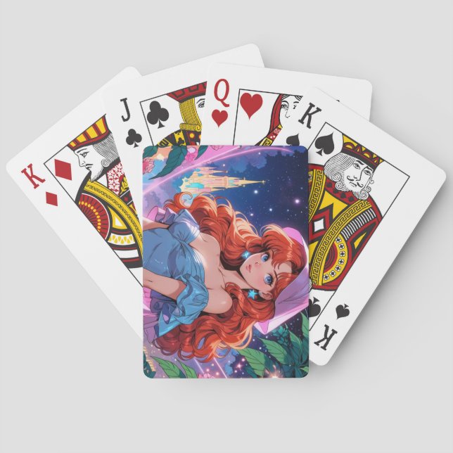 Baralho Cartas de Jogar de Anime Místico (Verso)