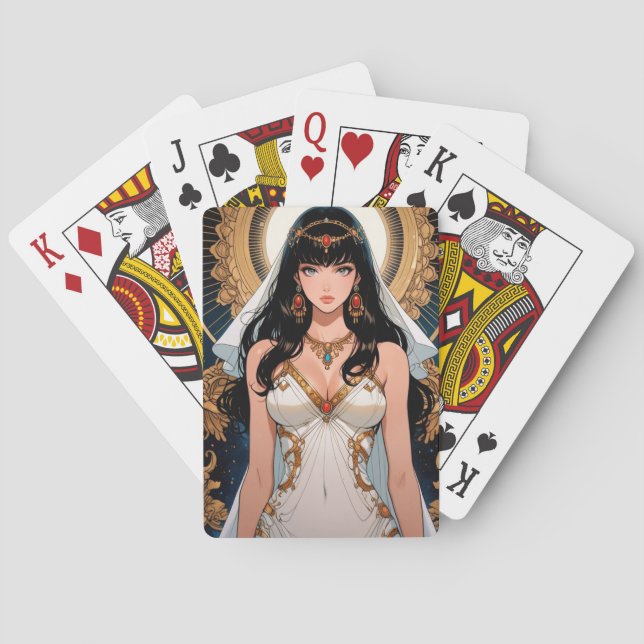 Baralho Cartas de Jogar de Anime Místico (Verso)
