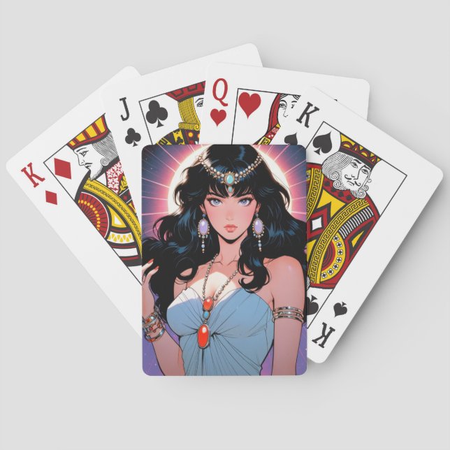 Baralho Cartas de Jogar de Anime Místico (Verso)