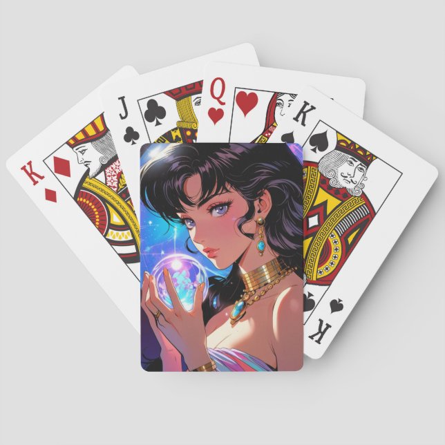 Baralho Cartas de Jogar de Anime Místico (Verso)