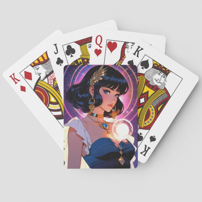 Baralho Cartas de Jogar de Anime Místico (Verso)