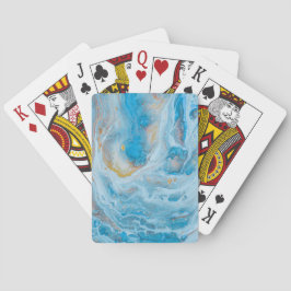 Baralho Cartas de Jogar de Arte Marmorizada Blue Marble
