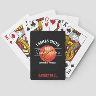 Baralho Cartas de Jogar de Basquetebol | Jogador Personali