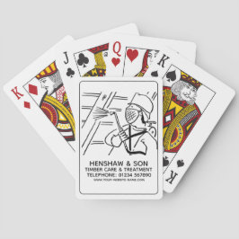 Baralho Cartas de Jogar de Cuidado com Madeira & Tratament