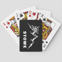 Cartas de Jogar de Esqui de Stowe Vermont