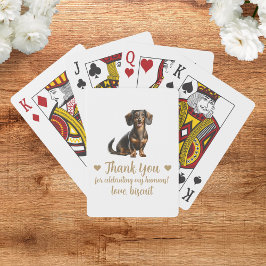 Baralho Cartas de Jogar de Festa de Casamento de Cachorro
