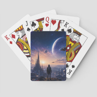 Baralho Cartas de Jogar de Poker • Paisagem Urbana Futuris