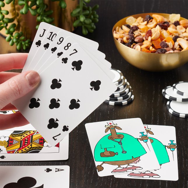 Baralho Cartas de Jogar de Vaca Enfermeira (Criador carregado)