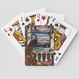Baralho Cartas de Jogar de Vidro Colorido de Pavão