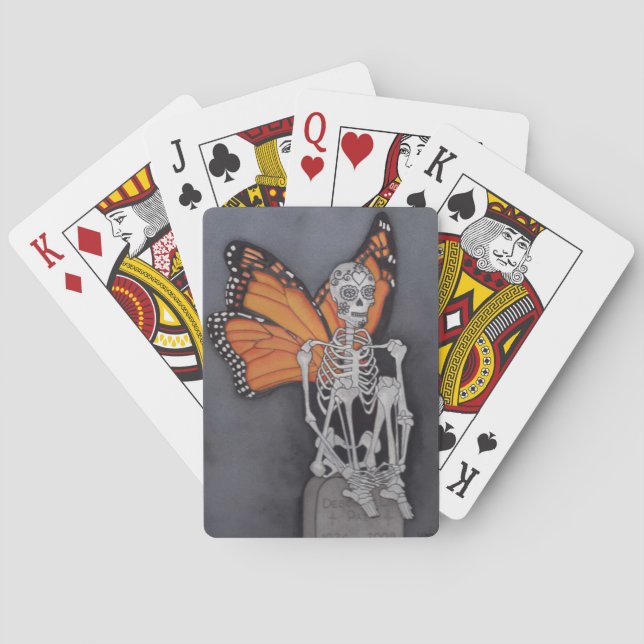 Baralho Cartas de Jogar Dia dos Mortos Borboleta (Verso)