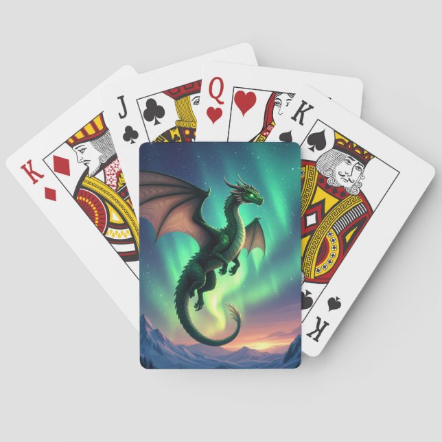 Baralho Cartas de Jogar do Dragão Aurora (Verso)
