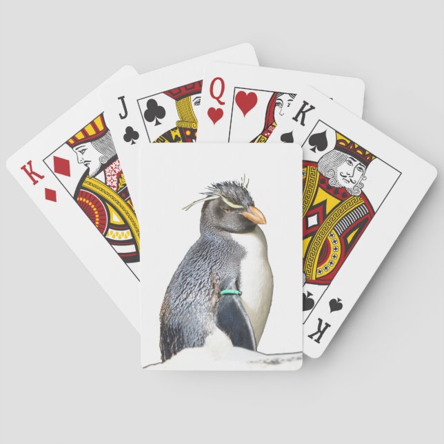 Baralho Cartas de Jogar do Pinguim-de-crista (Verso)