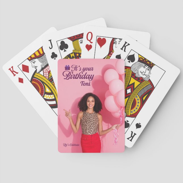 Baralho Cartas de Jogar É Seu Aniversário (Verso)