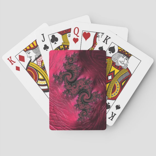 Baralho cartas de jogar - F408 "Dragão Rosa" (Verso)