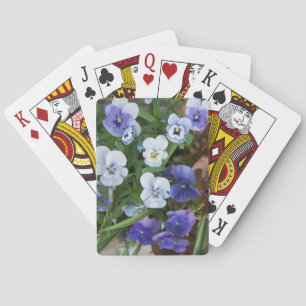 Baralho Cartas de Jogar Florais de Pansy Roxo Presente par