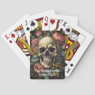 Baralho Cartas de Jogar Florais Rosa Vintage | Personaliza