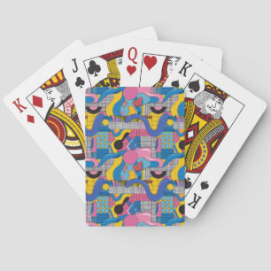 Baralho Cartas de Jogar Geométricas Abstratas Neo-Pop Retr