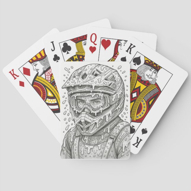 Baralho Cartas de Jogar Guerreiro da Lama (Verso)