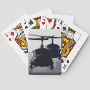 Baralho cartas de jogar helicóptero
