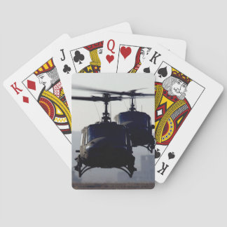 Baralho cartas de jogar helicóptero