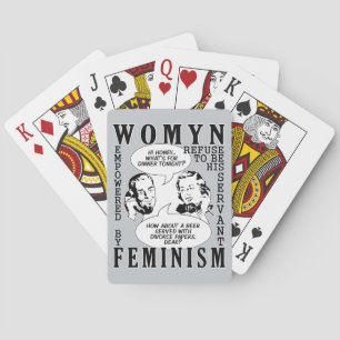 Baralho Cartas de jogar Humor Retrofeminista