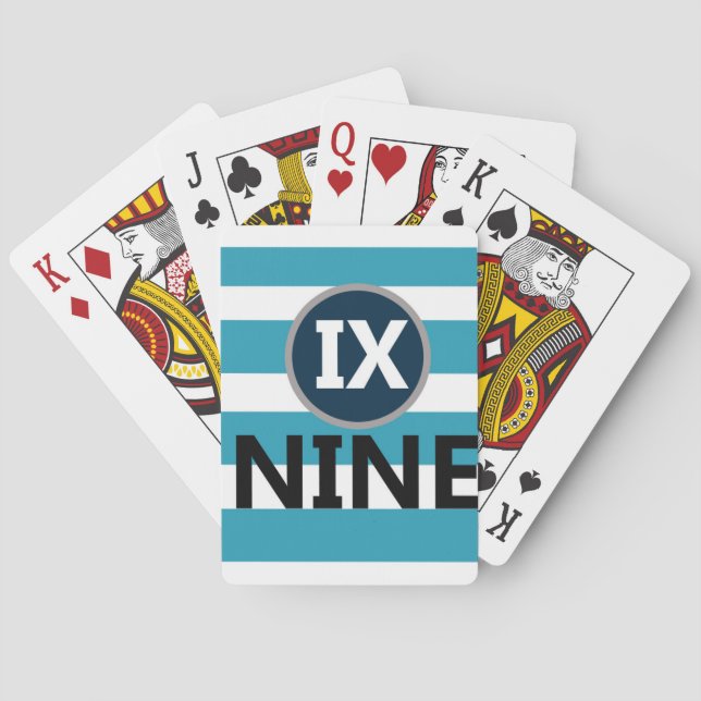 Baralho Cartas de Jogar IX Nine (Verso)