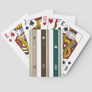 Baralho Cartas de Jogar Listra Vertical Tripla Celestial M
