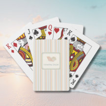 Cartas de Jogar Listras Calmas Costeiras e Conchas