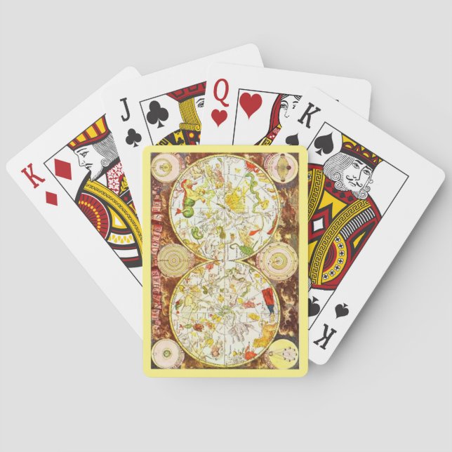 Baralho Cartas de jogar MAPA CELESTIAIS (Verso)