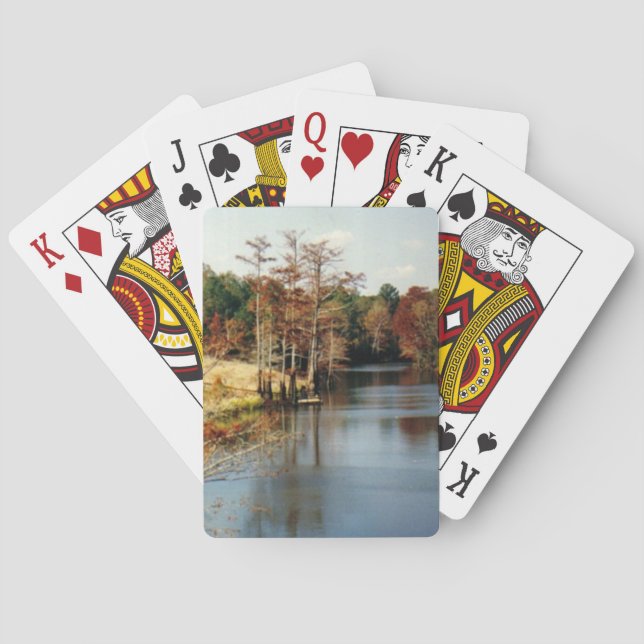 Baralho Cartas de jogar Outono no Bayou (Verso)