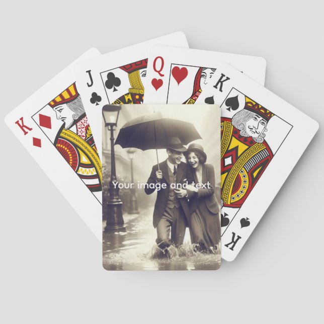 Baralho Cartas de Jogar Personalizadas com Imagem e Texto  (Verso)