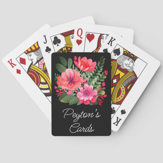 Baralho Cartas de jogar personalizadas de gato, (Verso)