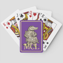 Baralho Cartas de Jogar Personalizadas Gator Love Louisian