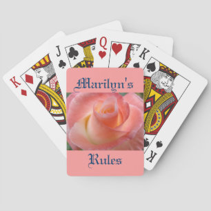 Baralho Cartas de Jogar Personalizadas Rosa Pink Suas Regr