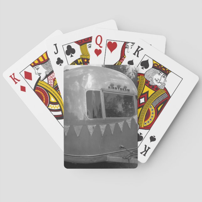 Baralho Cartas de jogar REBOQUE DE CAMPING vintage (Verso)