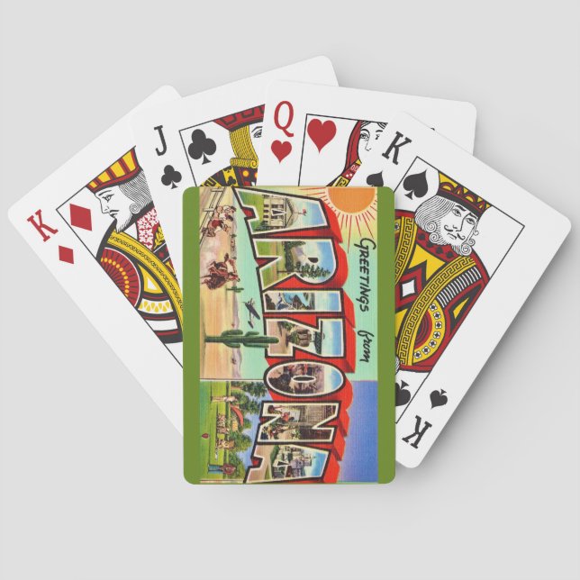 Baralho Cartas de Jogar Retro Arizona (Verso)