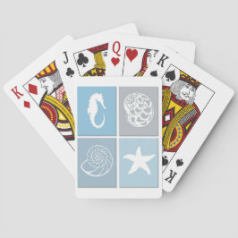 Baralho Cartas de Jogar Silhueta de Criaturas do Oceano