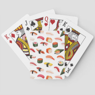 Baralho cartas de jogar sushi