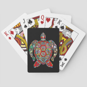 Baralho cartas de jogar tartaruga