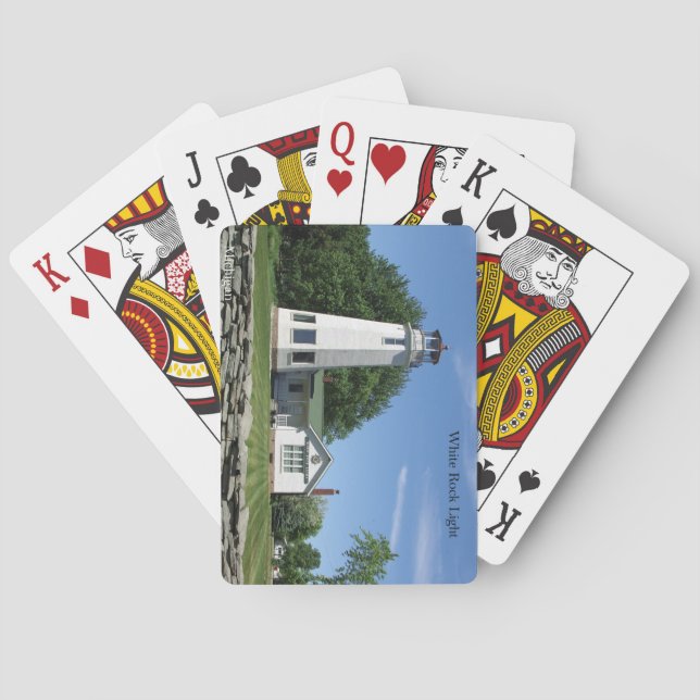 Baralho Cartas de jogar White Rock Light (Verso)