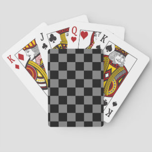Baralho Cartas de Jogar Xadrez Luxuosas Cinza/Preto Person