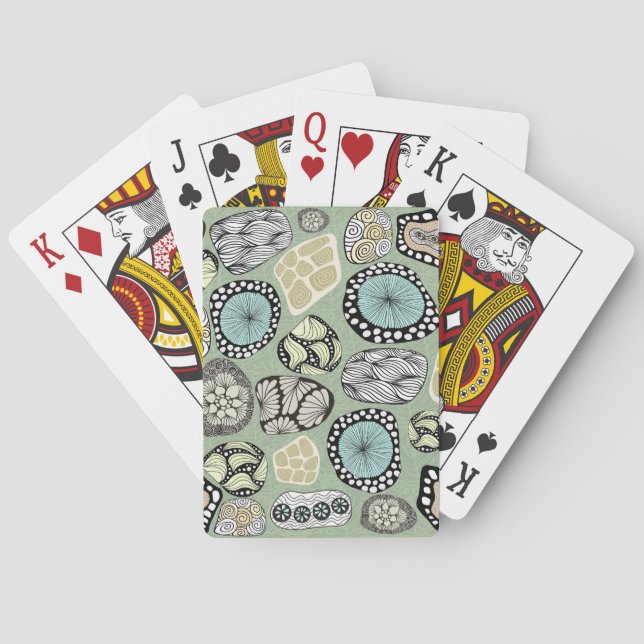 Baralho Cartas de Jogar Zen Floral (Verso)