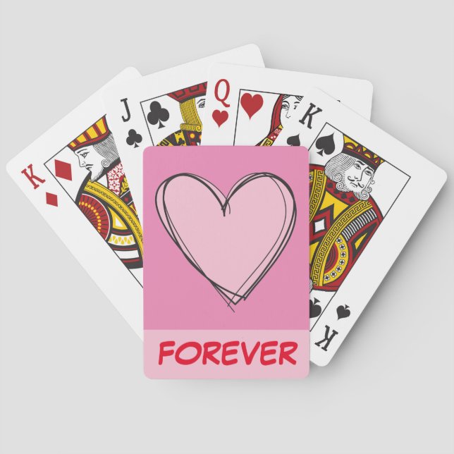 Baralho Cartas de Jogo Coração (Verso)