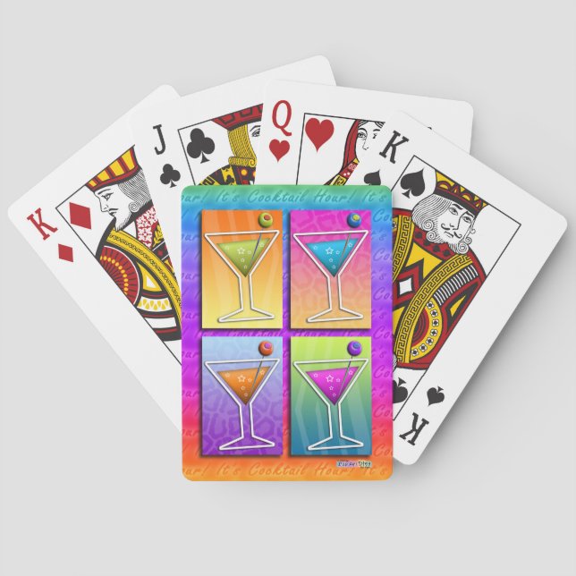 Baralho Cartas de Jogo de MARTINIS Pop Art (Verso)