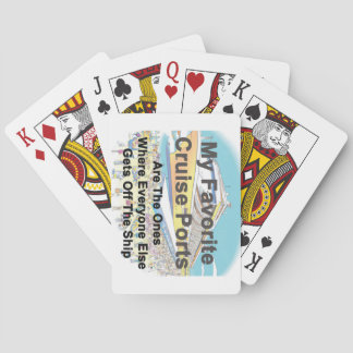 Baralho CARTAS DE JOGO - Meus Portos de Cruzeiro Favoritos