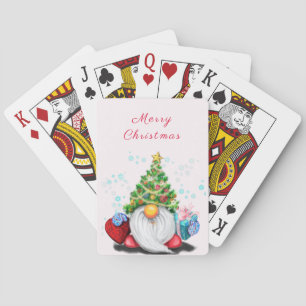 Baralho Cartas de Natal com Gnomo