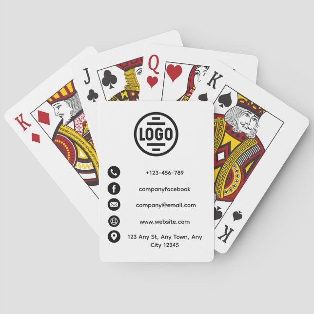 Baralho Cartas de Negócios da Rede Executiva (Verso)