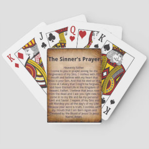 Baralho Cartas de oração do sinner