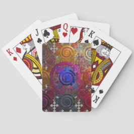 Baralho Cartas de Placas Quentes Circulares Coloridas